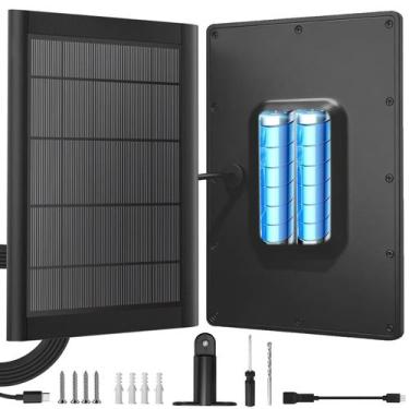 Imagem de Carregador Solar YUELAN 5W com Bateria de 3500mWh à Prova d'Água