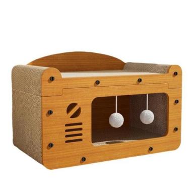 Imagem de Arranhador Cama Para Gato Luxo 51x24cm - Mimos e Viagens