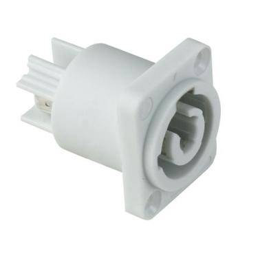 Imagem de Conector Powercon Fêmea Painel Quadrado In 3 Vias Cinza SK-SP497 SKYPI