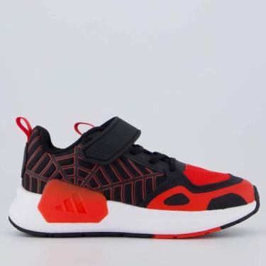 Imagem de Tênis Adidas Spider Runner AC Juvenil Preto e Vermelho, 34