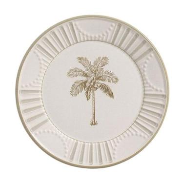Imagem de Conjunto 6 Prato Raso 28cm Vintage Palms Cerâmica Scalla