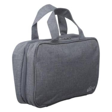 Imagem de Necessaire Masculina Bolsa Cabide Organizador Mala Viagem - PGB, Cinza