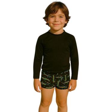 Imagem de Sunga Infantil Bento Da Caiman Preto Verão, Preto, 6