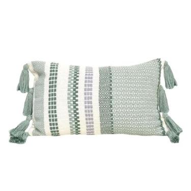Imagem de Capa Baguete Maite Cor Malva/Oceano/Cinza Tempestado 30x50 cm - TECELA