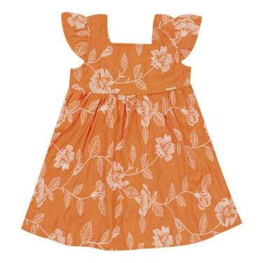 Imagem de Vestido Laranja Bebê Pulla Bulla Menina - 53213-1206, Laranja, G
