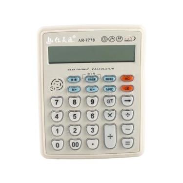 Imagem de Calculadora lvifloae AR 7778 de 12 dígitos com voz, música e alarme