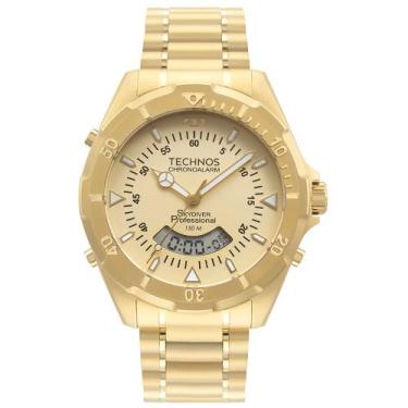 Imagem de Relógio Anadigi Technos Skydiver WT2050AWN/1X Dourado WT2050