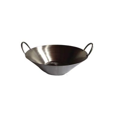 Imagem de Tacho Aço Inox Beira Alta Chapa 2MM Fritura Cozinha Aço Inoxidável 30c