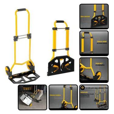 Imagem de Carrinho De Mão Vonder Para Carga Dobrável Retratil Até 70kg