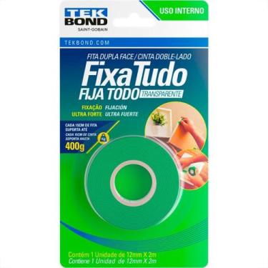 Imagem de Fita Dupla Face Tekbond Acrilica Fixa Tudo Interna 12Mm X 2M - 400G