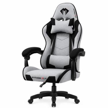Imagem de Cadeira de escritório Python Fly CPFGC05 gamer ergonômica, Cinza