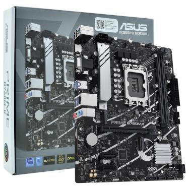 Imagem de Placa Mãe Prime B760M-K com Socket LGA 1700 Suporte DDR5 Video VGA Desempenho Avançado Asus