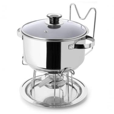 Imagem de Le Rechaud Inox 5 Litros Panela Para Buffet Restaurante Casa Servir Pratos Quentes Aço Inoxidável