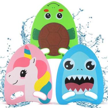 Imagem de Prancha de Natação Aulock 40x32x3 cm - Conjunto com 3 (Tubarão, Tartar