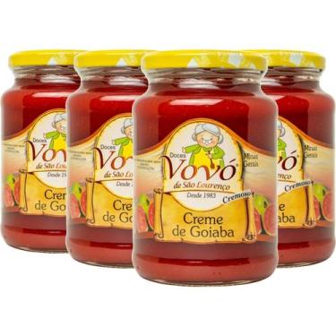 Imagem de Kit 4und Creme de Goiaba VOVÓ DE SÃO LOURENÇO 650g