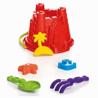 Imagem de Baldinho De Praia Brinquedo  Infantil Reino De Areia Castelo - TATETI