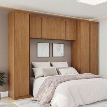 Imagem de Guarda-Roupa Planejado 3 Peças 7 Portas Arani CabeCasa MadeiraOriginal