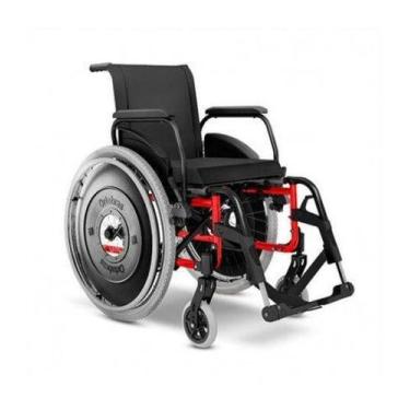 Imagem de Cadeira De Rodas Ortobras Avd Alumínio - Largura Assento 44cm - Vermel