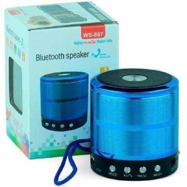 Imagem de Caixa De Som Portátil Speaker Ws-887 - Azul