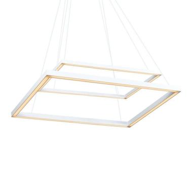 Imagem de Lustre Pendente Newline Fit Led 747 Bivolt Branco 4000K Luz Neutra