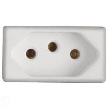 Imagem de Módulo Tomada 2P+T Tramontina 10 A 250 V Branco Tramontina