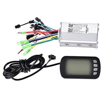 Imagem de VGEBY Controlador, controlador de motor elétrico sem escovas 36 V/48 V 350 W com painel LCD para bicicleta elétrica, scooter, controle de 36 V, controle sem escova de 72 V