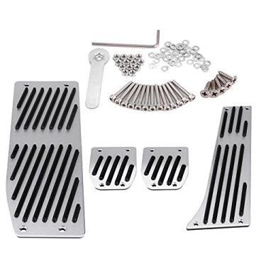 Imagem de Pedal de descanso para os pés Senyar, 4 peças do carro, transmissão manual da embreagem, pedal do freio de alumínio para 1 3 5 7 X1 Series E30 E32