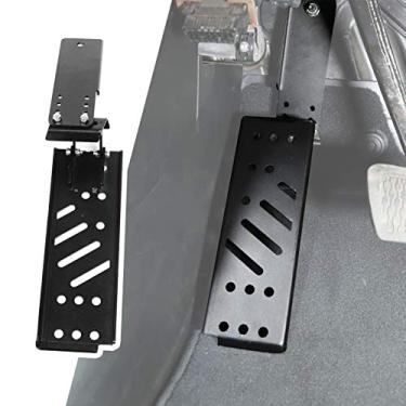 Imagem de JeCar Descanso de pé de aço Dead Pedal para Jeep Wrangler 2018-2021 Jeep Wrangler JL JLU, preto