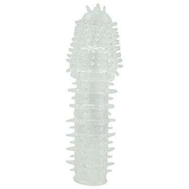 Imagem de Capa Peniana Texturizada em Jelly - Macia e Flexível 14 cm - Sex shop