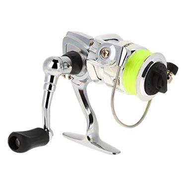 Imagem de VGEBY Carretilha de pesca giratória, molinete de liga de alumínio 4.3:1, rolamentos blindados 2+1BB para rodas de pesca de água salgada e ferramentas de manutenção de pesca, mini vara de pesca