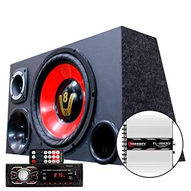 Imagem de Caixa Som Trio Falante 12 Radio Bluetooth Usb Modulo Taramps