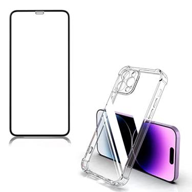 Imagem de Kit Capa Anti Impacto e Película 5D 9D Cerâmica Para iPhone 8 11 13 Pro 14 Pro Max (iPhone 14)