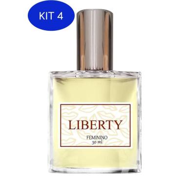 Imagem de Kit 4 Perfume Liberty Floral Doce Feminino Natural 30Ml