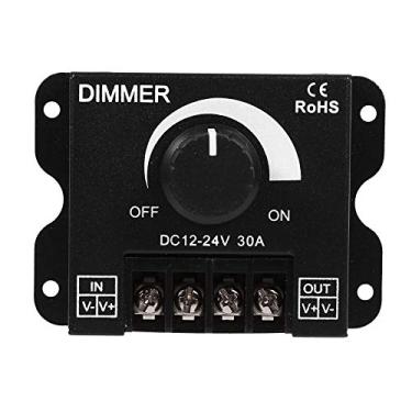 Imagem de Interruptor de LED Dimmer, DC 12V-24V 30A PWM Controlador de escurecimento, Controlador de Dimmer de Interruptor de Luz de Brilho Ajustável para Luz de Tira LED