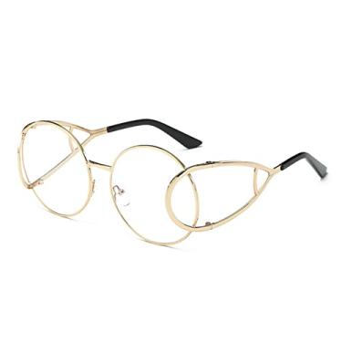 Imagem de Óculos de sol estilo pessoal designer Lunette De Soleil Femme De Sol Lentes De Sol Mujer Óculos de sol legal, armação de ouro C07, embalagem B