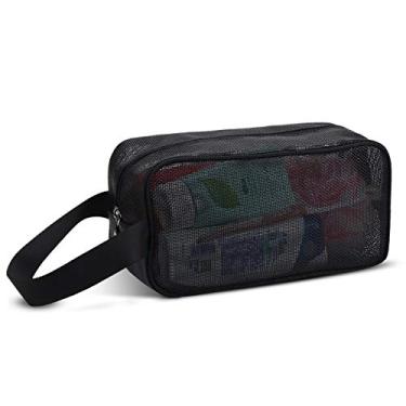 Imagem de Moyad Bolsa de ginástica portátil para banheiro e banheiro, Casual, Preto, 11.02x4.72x5.51 inch, 1