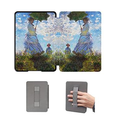 Imagem de Capa protetora de 15 cm para Kindle 11ª geração lançada em 2022 - Capa durável com alça automática despertar/hibernar e de mão (não serve para Kindle Paperwhite 11ª)