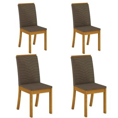 Imagem de Conjunto 4 Cadeiras Estofadas para Sala de Jantar Barrie