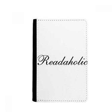 Imagem de Porta-passaporte elegante Word Readaholic Notecase Burse carteira capa porta-cartão, Multicolor