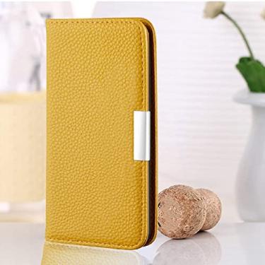 Imagem de Capa padrão Litchi para Samsung Galaxy A01 A2 A03S A10 A11 A12 A22 A32 A40 A50 A51 A52 A70 A71 A72 Note 20 Ultra 10 Capa protetora amarela para Galaxy A21