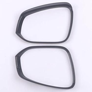 Imagem de Espelho lateral do carro protetor de chuva traseiro espelho de vidro lateral retrovisor protetor de chuva viseira de sol sombra acabamento de sobrancelha para Toyota Highlander 2020 2021 2022/RAV4 2020-2022/Sienna 2021-2022 (preto piano)