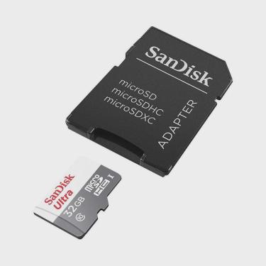 Imagem de Cartão de Memória 32GB Sandisk Ultra Micro sdhc uhs-i sdsquns-032g-gn3ma