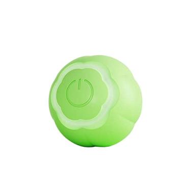Imagem de Fenteer Brinquedos de bola interativos para gatos com Carregamento USB Bola Brinquedos para gatos inteligentes para gatos em ambientes, VERDE