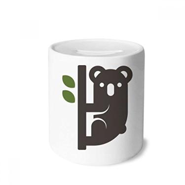 Imagem de DIYthinker Outline Austrália, coala e eucalipto, porta-moedas de cerâmica, presente de coalheiro