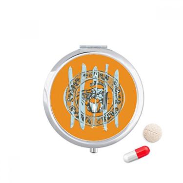 Imagem de Caixa de armazenamento de medicamentos abstrata com padrão de desenho de animal