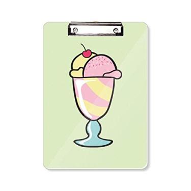 Imagem de Cherry Sweet Cup Prancheta pasta de sorvete placa de apoio A4