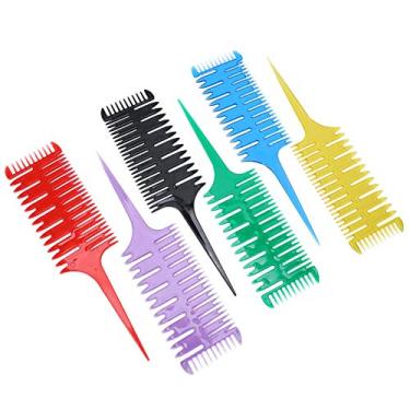 Imagem de  Pente romântico para o dia dos namorados  Penteado para cabeleireiros domésticos Leftwei 6 peças pente para penteados profissional brilhante 24,8 x 6,5 cm