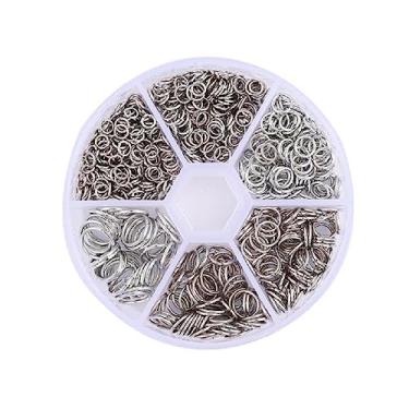 Imagem de 1 Caixa 4-10 Mm Anéis De Salto Aberto De Metal Para Fabricação De Joias Conectores Anéis Divididos Acessórios Suprimentos Para Descobertas De Joias