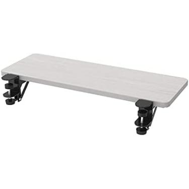 Imagem de Prateleira De Apoio De Braço Dobrável Para Extensor De Mesa, Plataforma De Extensão De Teclado Com Braçadeira, Bandeja De Extensão De Mesa Ergonômica, Suporte De Cotovelo Dobrável Para Computador,