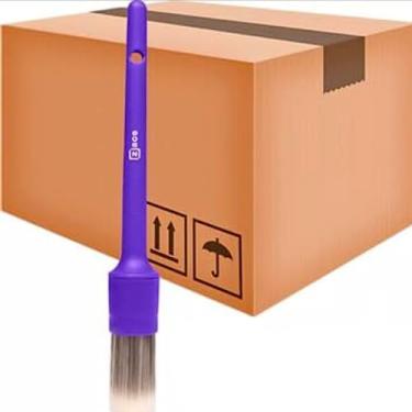 Imagem de Kit 12 Pinceis Detalhamento Interno Automotivo Cerdas Macia Zacs